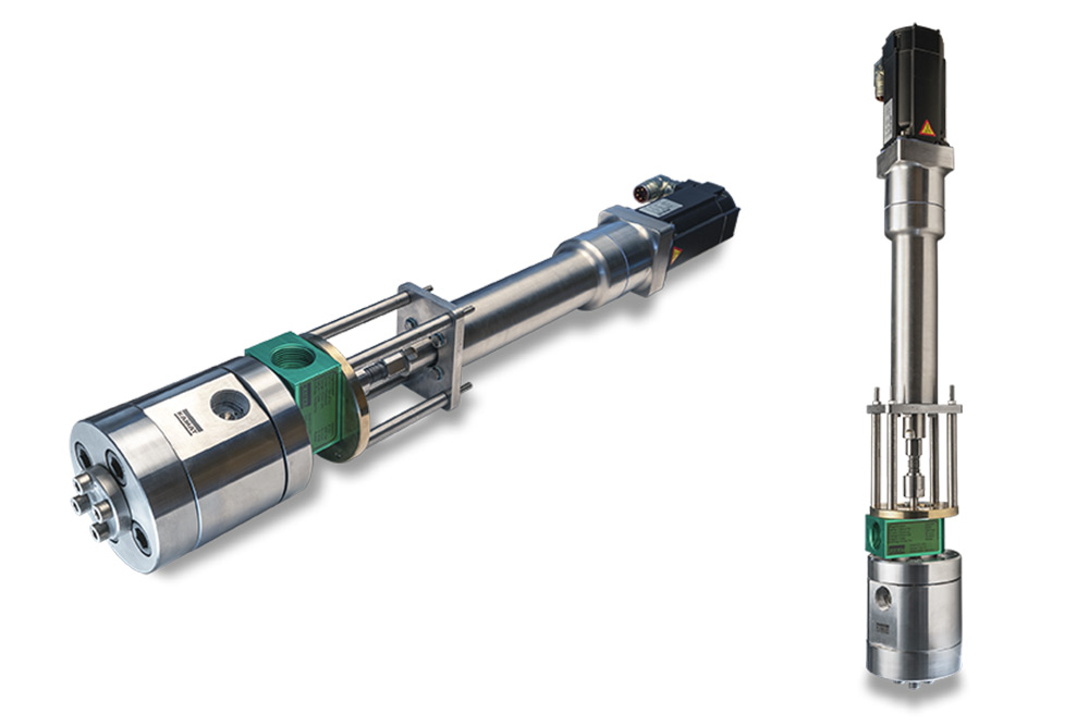 You can see a product photo. There are two perspectives of a KAMAT product for use in pressure vessel testing, a control throttle 3000 bar. Product to be used vertically with a bypass connection and an inlet.