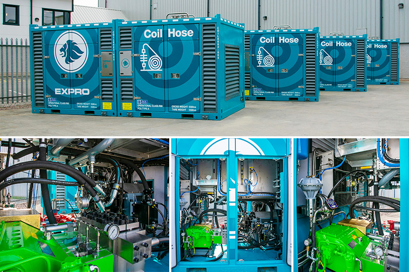 Big Brimmond High-pressure units with KAMAT ultra high-pressure pumps inside