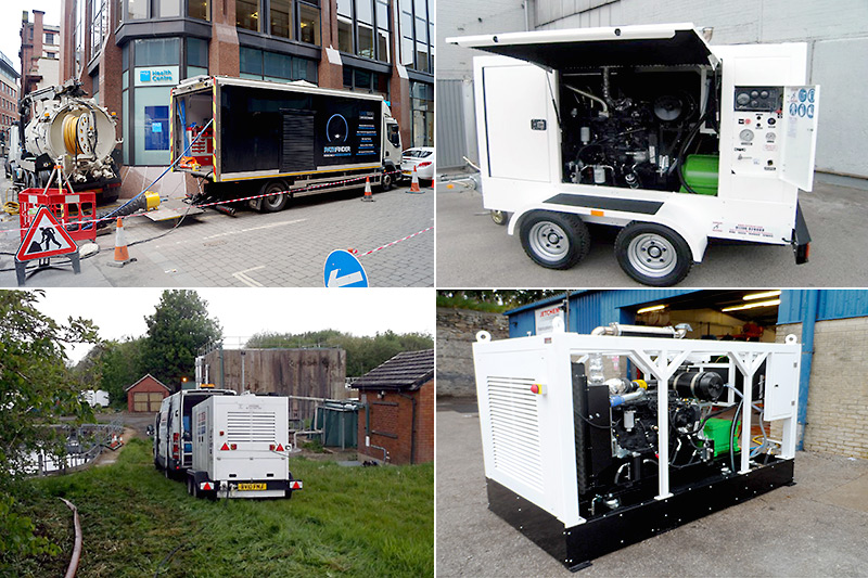  KAMAT mobile high-pressure pump units and diesel pump units for Superjet in Great Britain