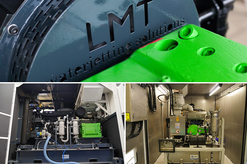 LMT waterjetting solutions working with KAMAT pumps and pump units in the Netherlands.