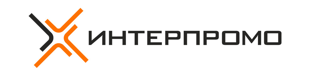 LOGO of Interpromo in orange and black . The partner company is places in Russia